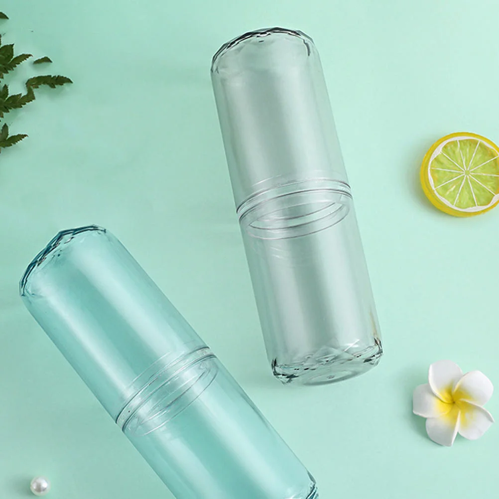 

1Pcs Transparent Travel Toothpaste Case Toothbrush Wash Cup Portable Compact Durable Bathroom Storage Holder Wash Cup