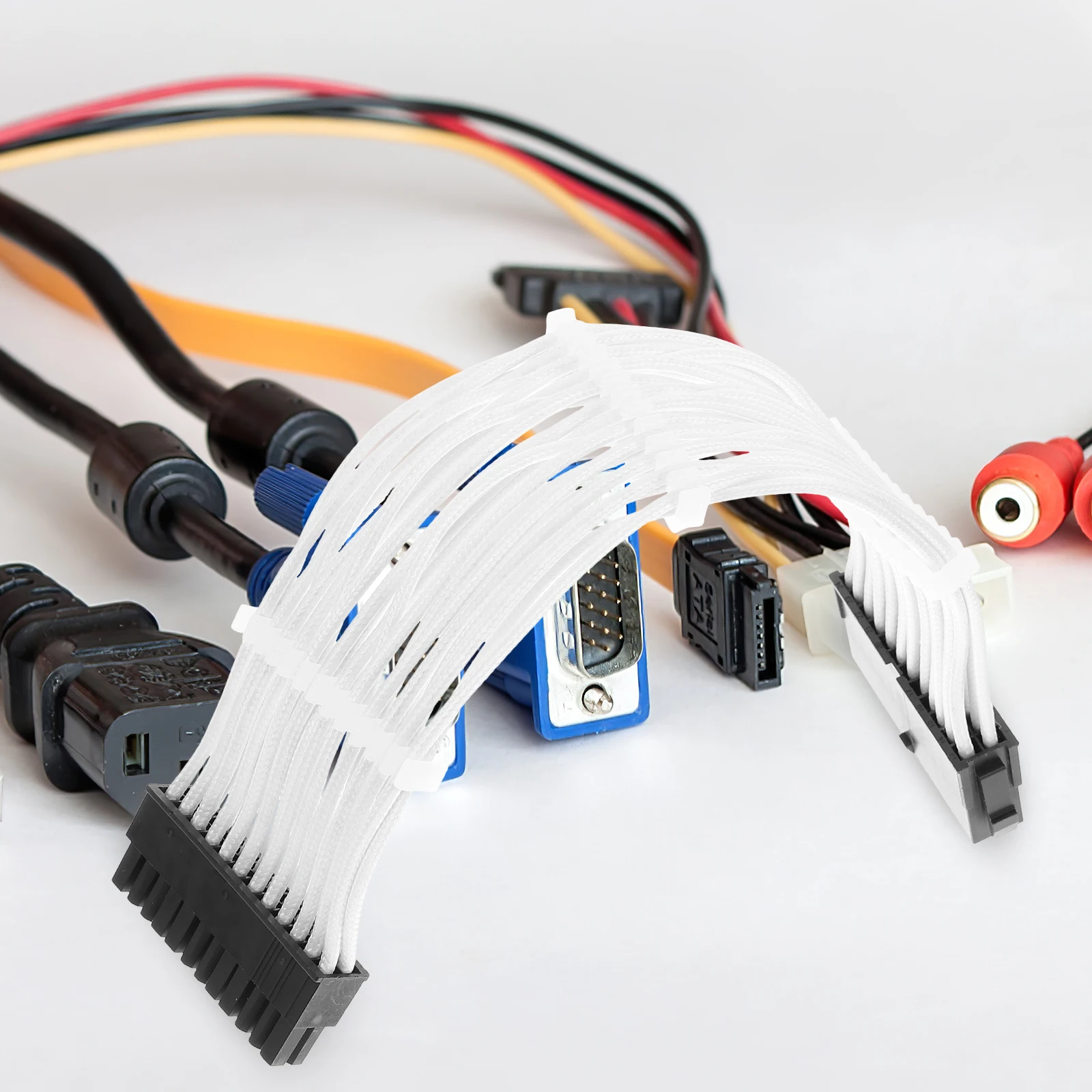 

1 Set 2 8Pin Extension Kit For Pc Power Supply Modular Diy 25Cm 150X0.08Mm Tin Copper 1600W+ Compatible Gpu Pcie