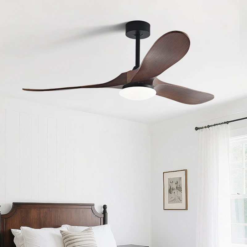 70inch High-Power Fan Light for Vintage Living Room, Ceiling Fan Light for Dining Room, Integrated Bedroom Retro Ceiling Fan Light