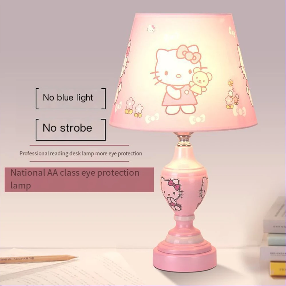 

Sanrio Night Light Hello Kitty Anime Led Lamp Kawaii Pink Princess Bedroom Bedside Breastfeeding Study Warm Light Toy Kids Gift