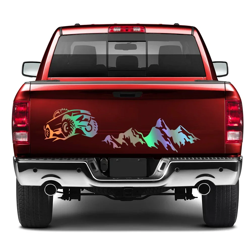 Stiker Bumper Pintu Belakang Mobil Untuk Ford F150 Ranger Dodge Ram Toyota Hilux GWM Poer Isuzu Dmax Dekorasi Vinyl Pintu Bagasi Mobil