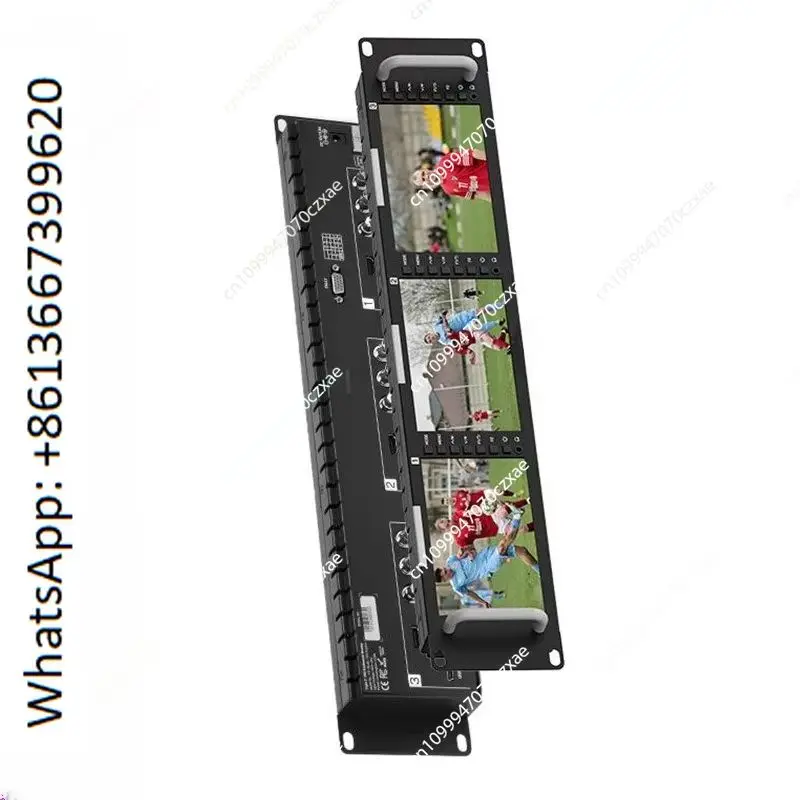 5.5-inch 2RU triple broadcast-grade rack-mount HDM-I/SDI/AV video monit-or.1PCS