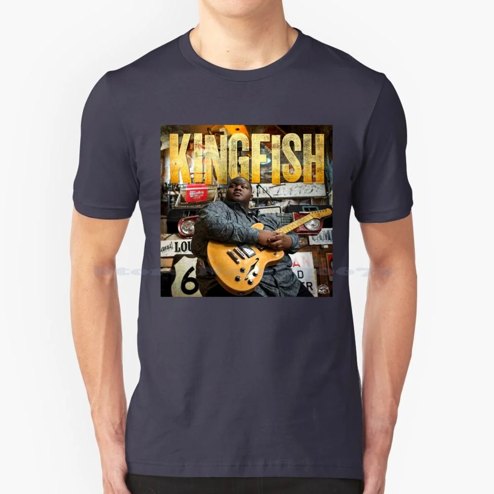 Best Selling Tour Art Album Kingfish Rock Guitarist Christone Ingram Vocals T Shirt 100% Cotton Tee Best Selling Tour Art Album