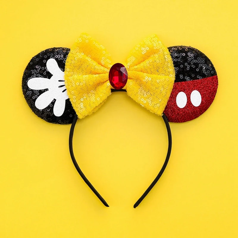 Diademas con orejas de Disney para niña y niño, diademas de Mickey Mouse, diadema de Pato Donald, banda para la cabeza del castillo de Disney, regalo para Festival