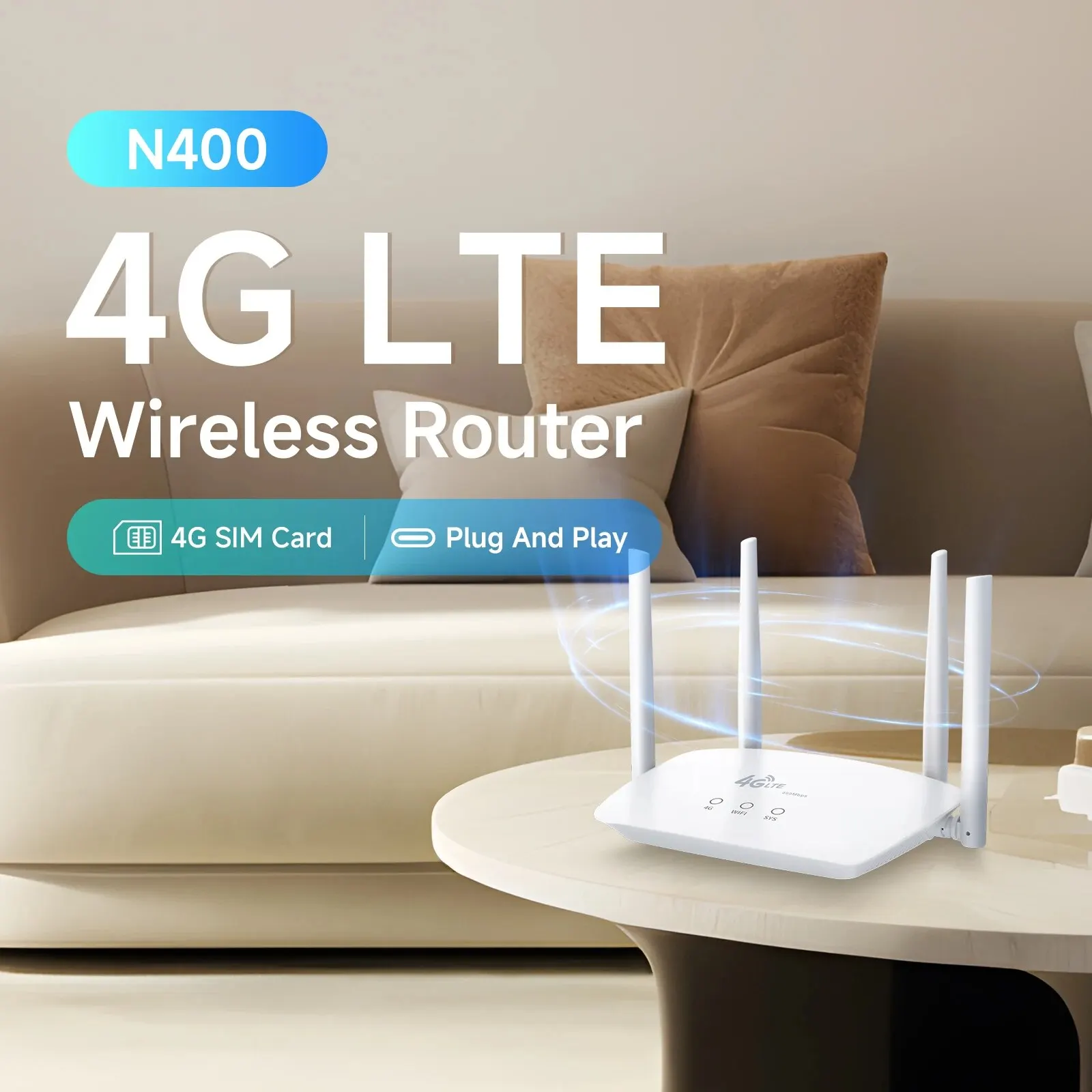 DBIT WiFi Router SIM Card 4G Modem Lte Router 4 guadagno antenne supporta 32 connessioni dispositivi applicabili all'europa corea