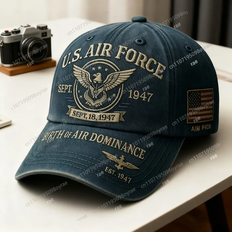 250th Anniversary American Patriot Baseball Cap - Bald Eagle & 50-Star Flag with 13-Stripe design, 1776-2026 Commemorative dates