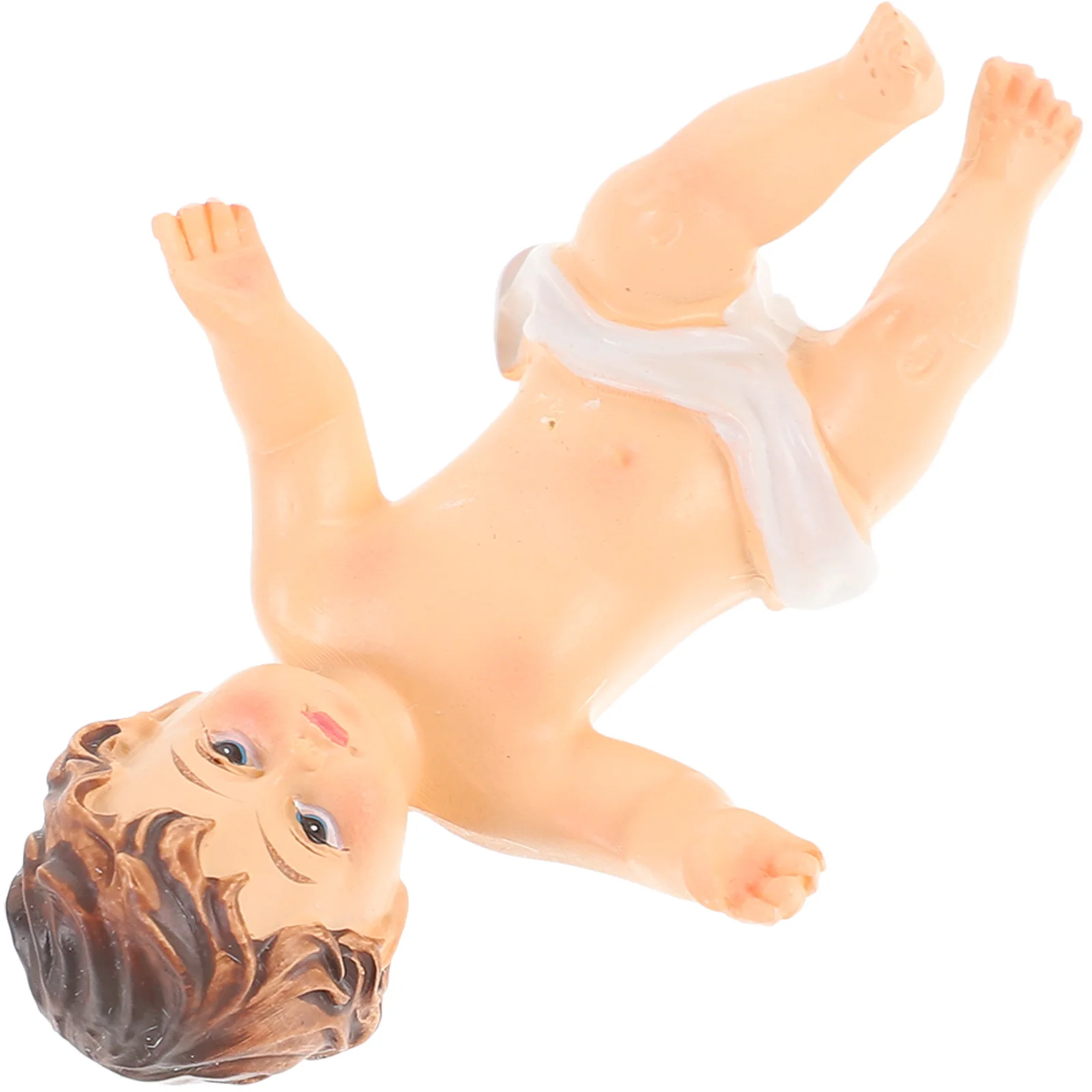 

Baby Jesus Resin Statue Miniature Smooth Craft Desktop Decor Religious Nativity Sculpture Baby Jesus Ornament Church Decorations