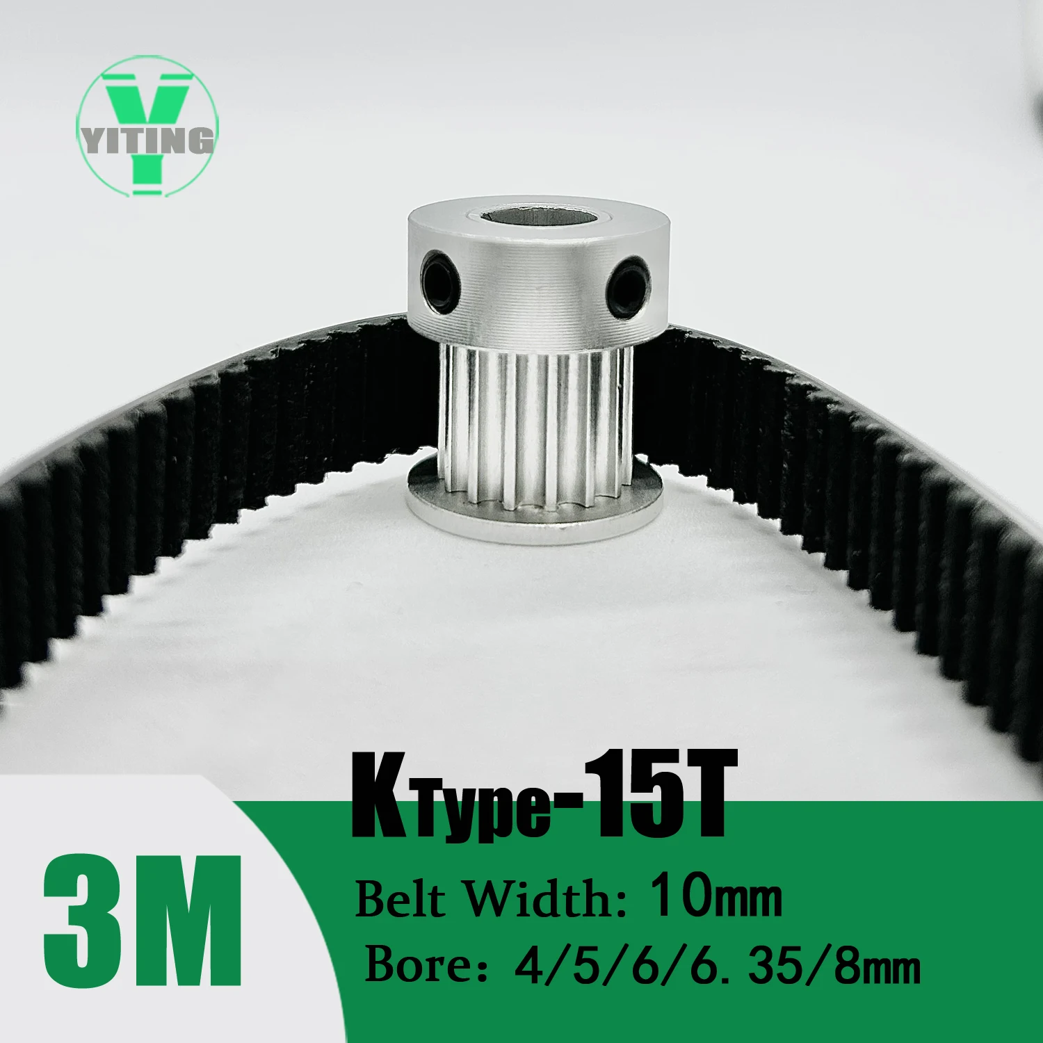 Imagem -02 - Htd Sincronismo Polia Cinto Conjunto Kit Roda Síncrona Correia Largura 10 mm Furo 425 mm Redução 4: 13 m 15t 60 Dentes 3m