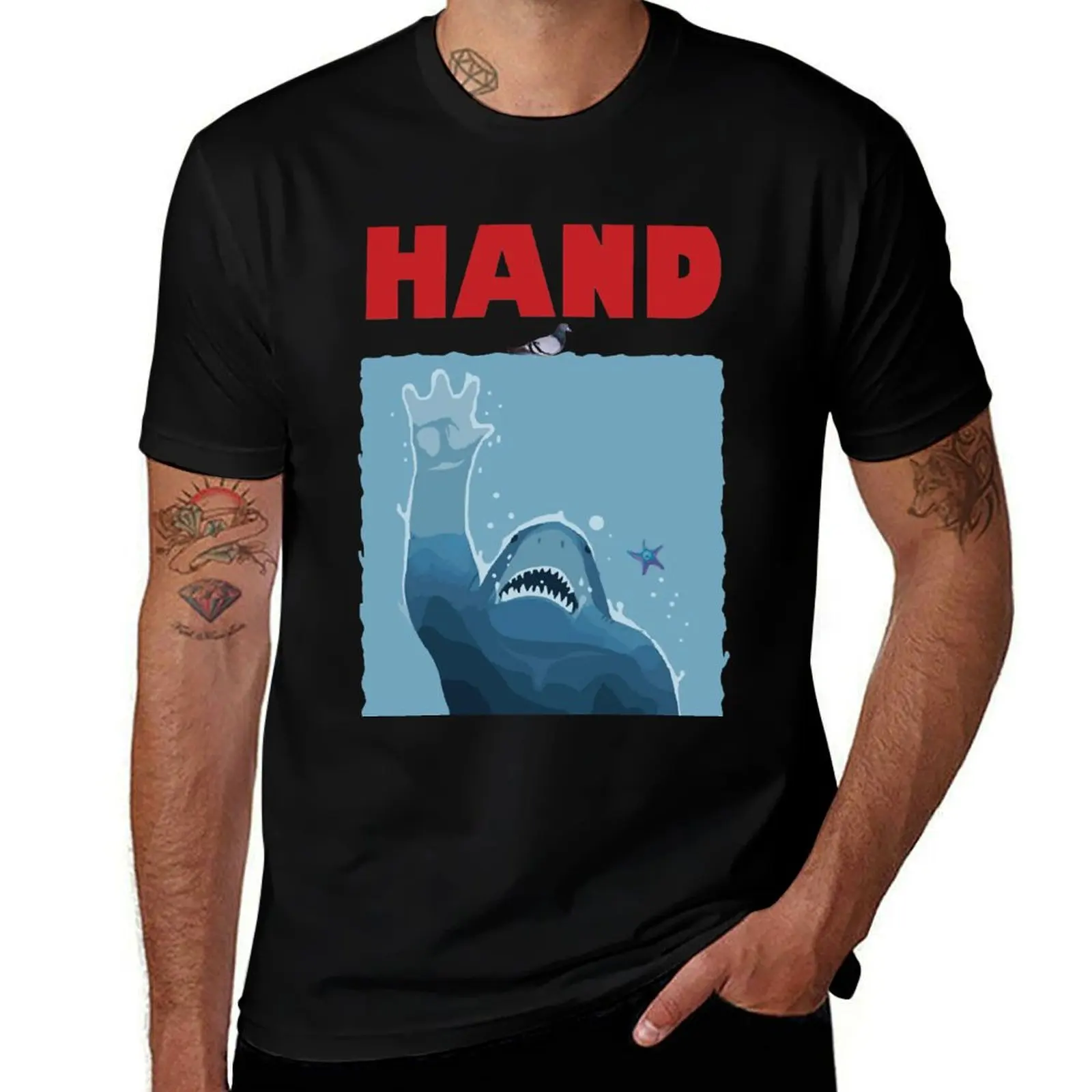 

King Shark Hand! King NomNom Nanaue JAw T-Shirt t shirt man casual t shirts cotton 100% cotton t shirt pack T-Shirt