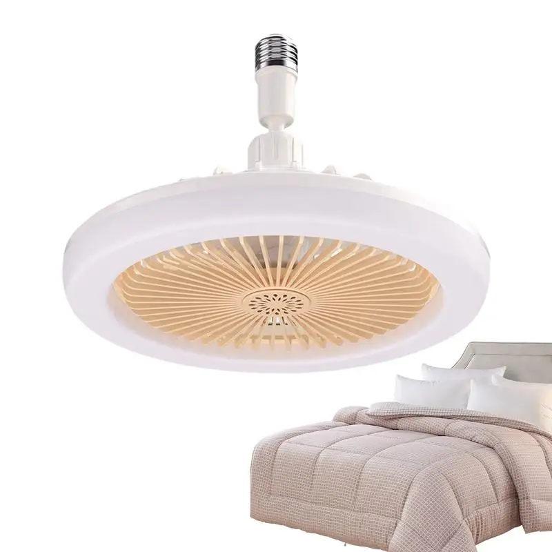 

Enclosed Ceiling Fans With Lights And Remote Remote Control Bulb Mini Socket Led Light Fan 3 Speed & Brightness Settings E27