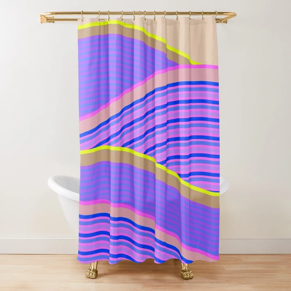 

Happy Times - Lavender Hills Shower Curtain Bathroom Shower Set Bathroom And Shower Luxury Bathroom Decor Curtain