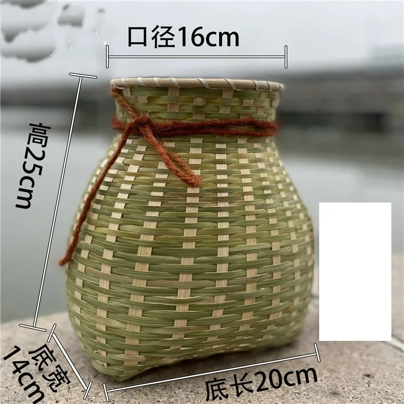 Bamboo basket, handmade tea picking basket, fish basket, basket, back basket, bamboo basket, bamboo woven product decoration