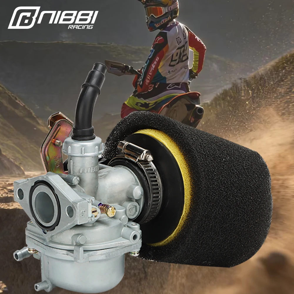 NIBBI Motorrad-Vergaser PZ19mm Vergaser 35mm Schwamm-Luftfilter für DY100 Sun Locomotive 50cc-125cc ATV Dirt Bike Roller Motor – Detail 9