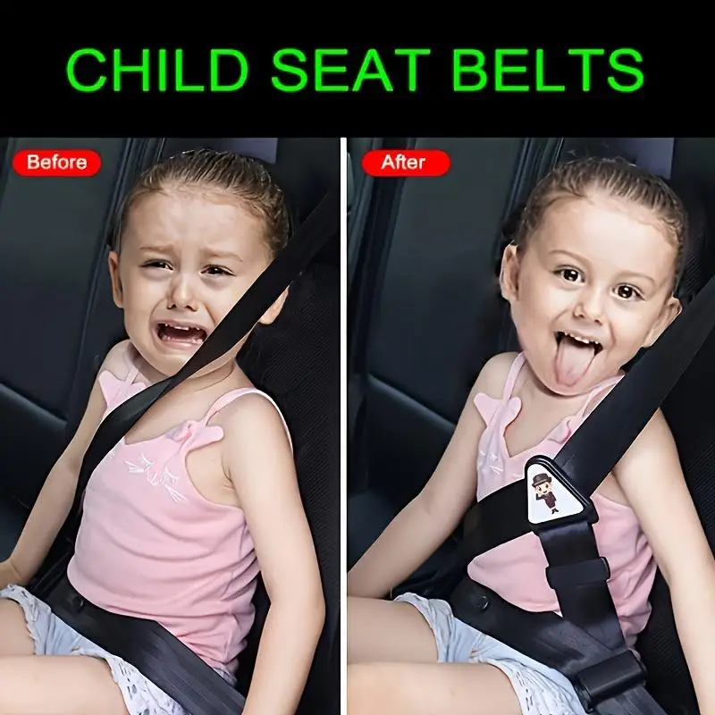 1pc Adjuster Children Kid Car Safety Belt Universal Car Baby Safety Seat Strap Belt Buckle Seat Belt Correction Tape