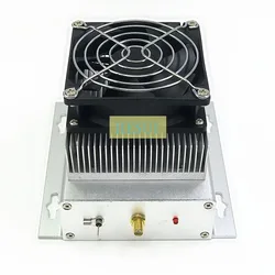 100W 70MHz-110MHz 100MHz RF power amplifier module FM power amplifier Module Radio transmission Module CNC shield case Cool fan