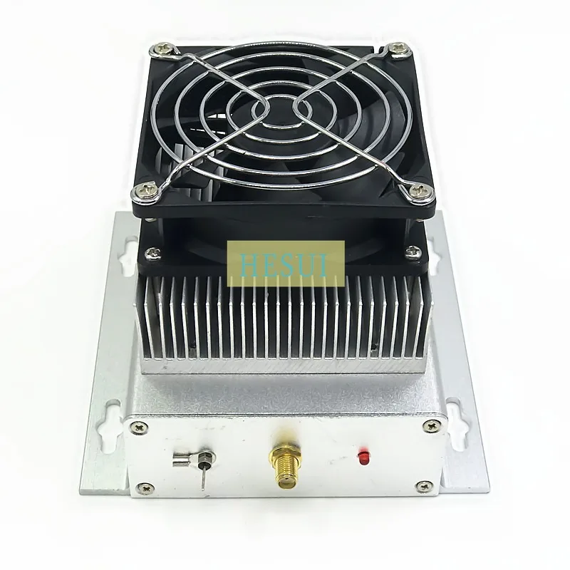 100W 70MHz-110MHz 100MHz Moduł wzmacniacza mocy RF Moduł wzmacniacza mocy FM Moduł transmisji radiowej Obudowa osłony CNC Chłodny wentylator