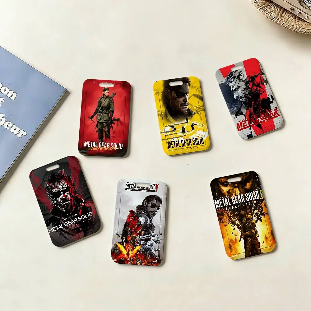 Game Metal Gear Badge Holder PVC Material ID Card Case for Work Nurse Key & Wallet