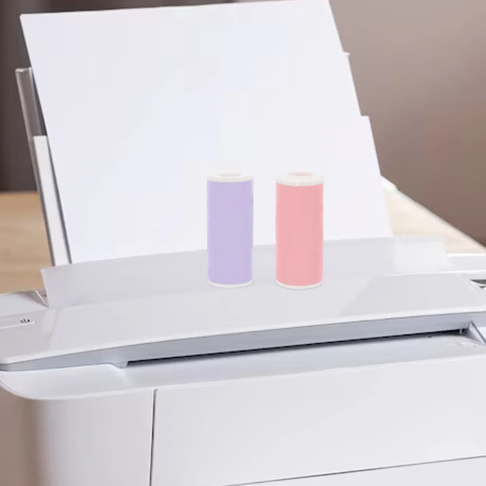 8 Rolls Thermal Printer Paper Mini Sticker Labels Waterproof for Portable and Pocket Thermal Printers Mini Printer Paper