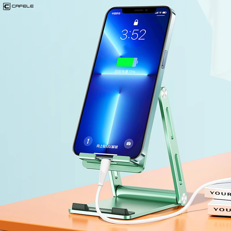 CAFELE Portable Desk Holder For Phone Stand Universal Phone Holder Foldable Mobile Phone Bracket For iPad iPhone 14 Pro Max 12