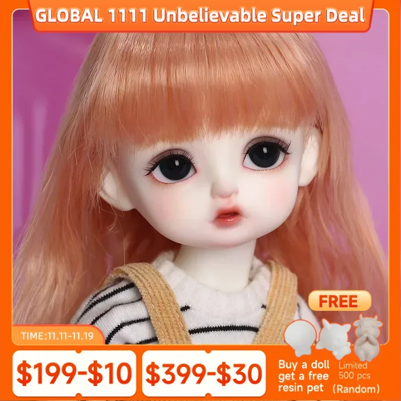 

Oueneifs Be with You Cherrya Tomato Doll BJD 1/6 Resin Body Model Children High Quality Fashion Shop Sweeter Girl BWY