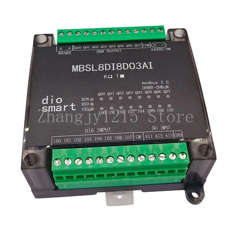 8DI8DO3AI 8-Channel Digital Isolation Input, Relay Output, 3-Channel Analog Acquisition Input Module RS485 Modbus RTU Communicat