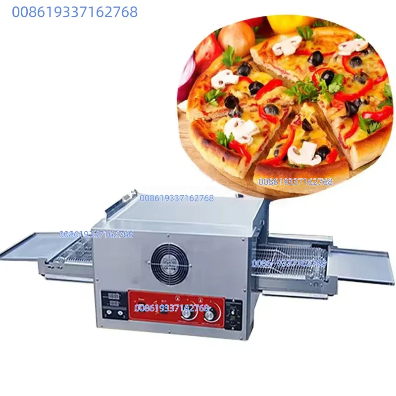 18 Inch Commercial Electric Belt Pizza Oven 10kw 0.65cbm New Condition for Restaurants Bakeries with Hotel Core Components