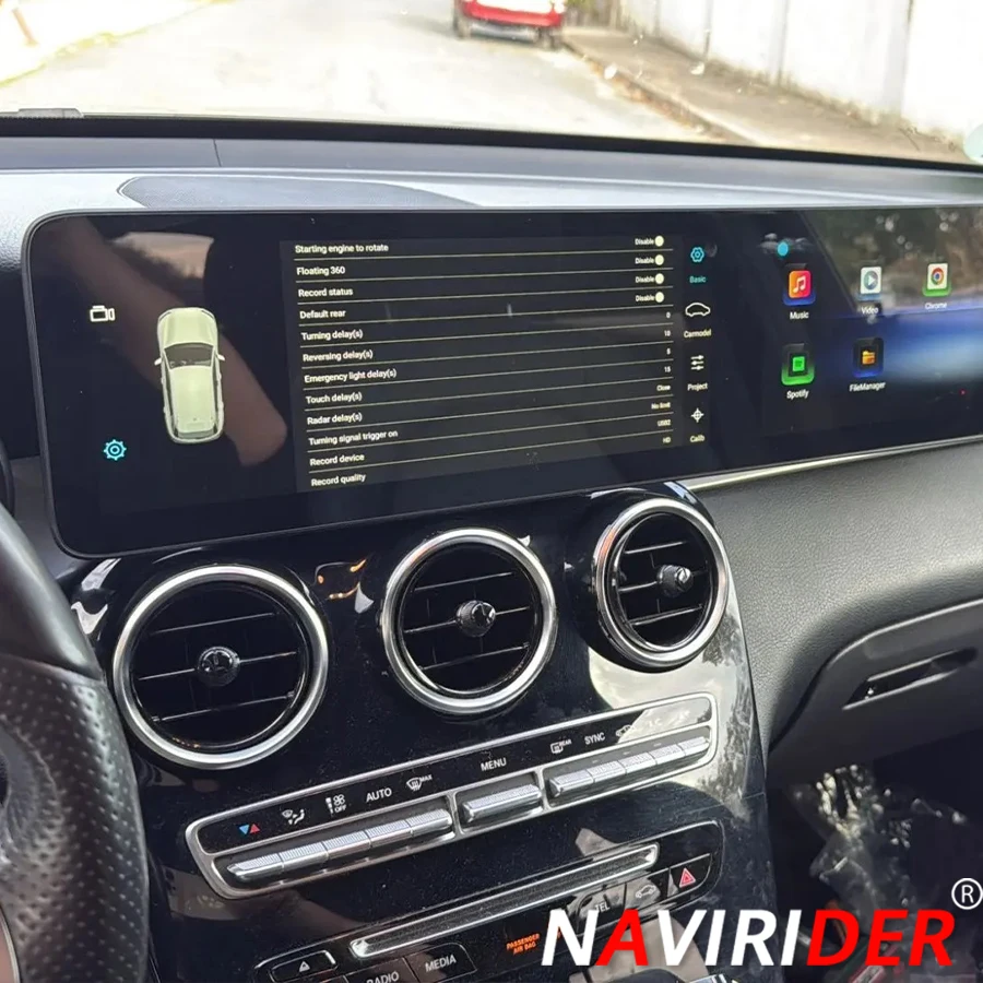 

12.3"+12.3" Screen For Benz C GLC 2016-2022 Stereo GPS Navigation Car Radio Carplay Android Auto Media Video Player Head Unit