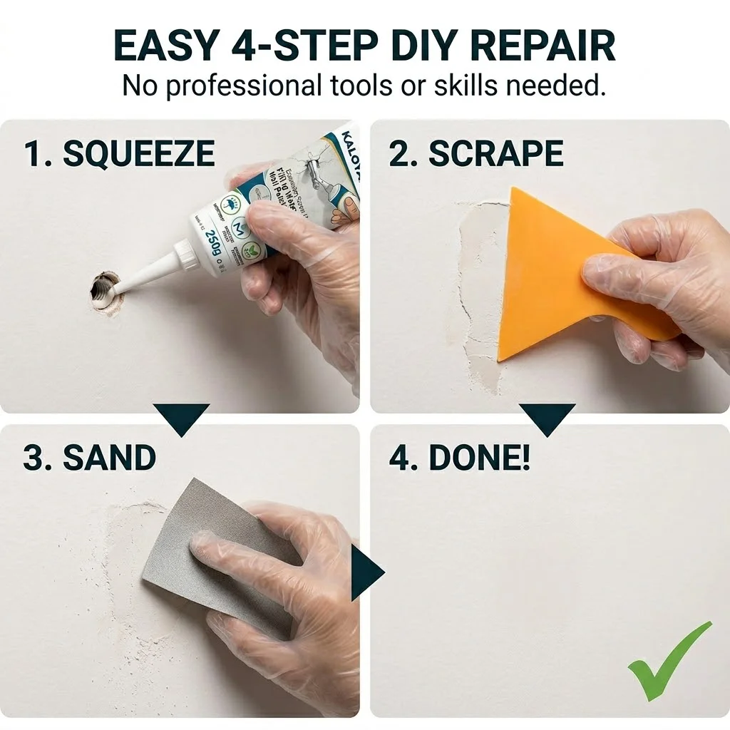 Waterproof Wall Mending Agent Expansion Bolt Hole Filler Screw Hole Repair Paste Anti-Crack Quick-Drying Wall Sealant Glue