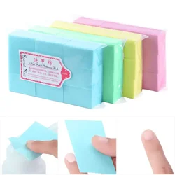 400/600/603pcs/bag Lint Free Nail Polish Remover Pads Fibre Thickened Cotton Wipes Hard Soft Nail Art Cleaning Tool