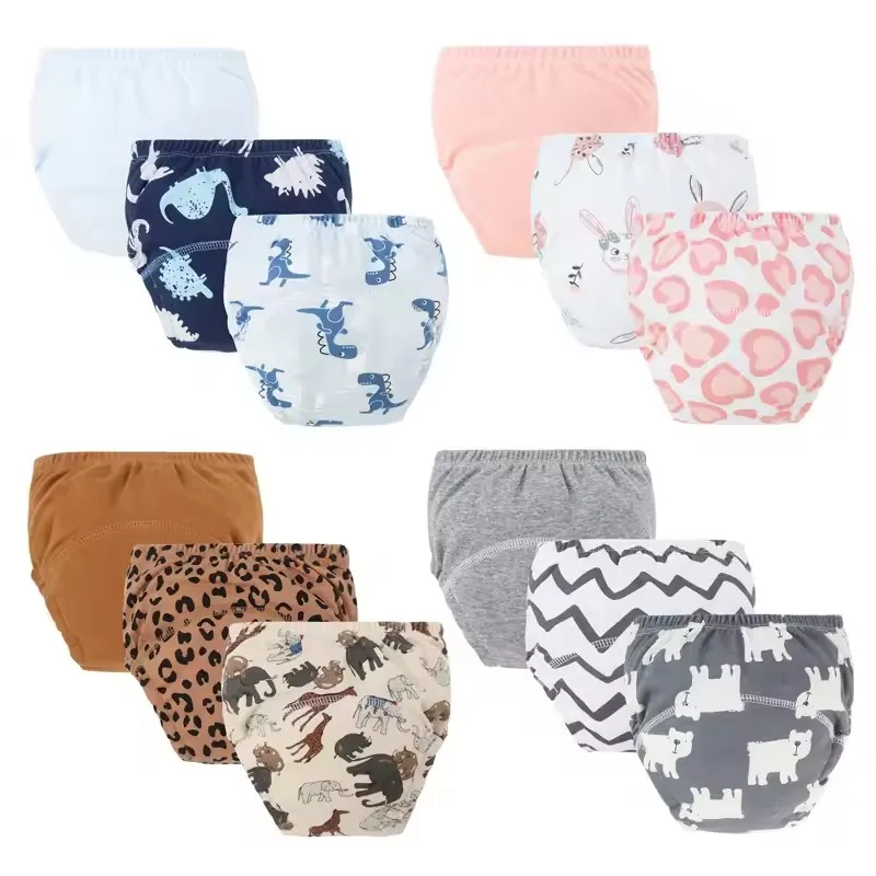 Baby Diaper Training Pants for Girls Boys Washable Nappies Infant Cloth Diapers Reusable Kids Underwear Toddler Shorts