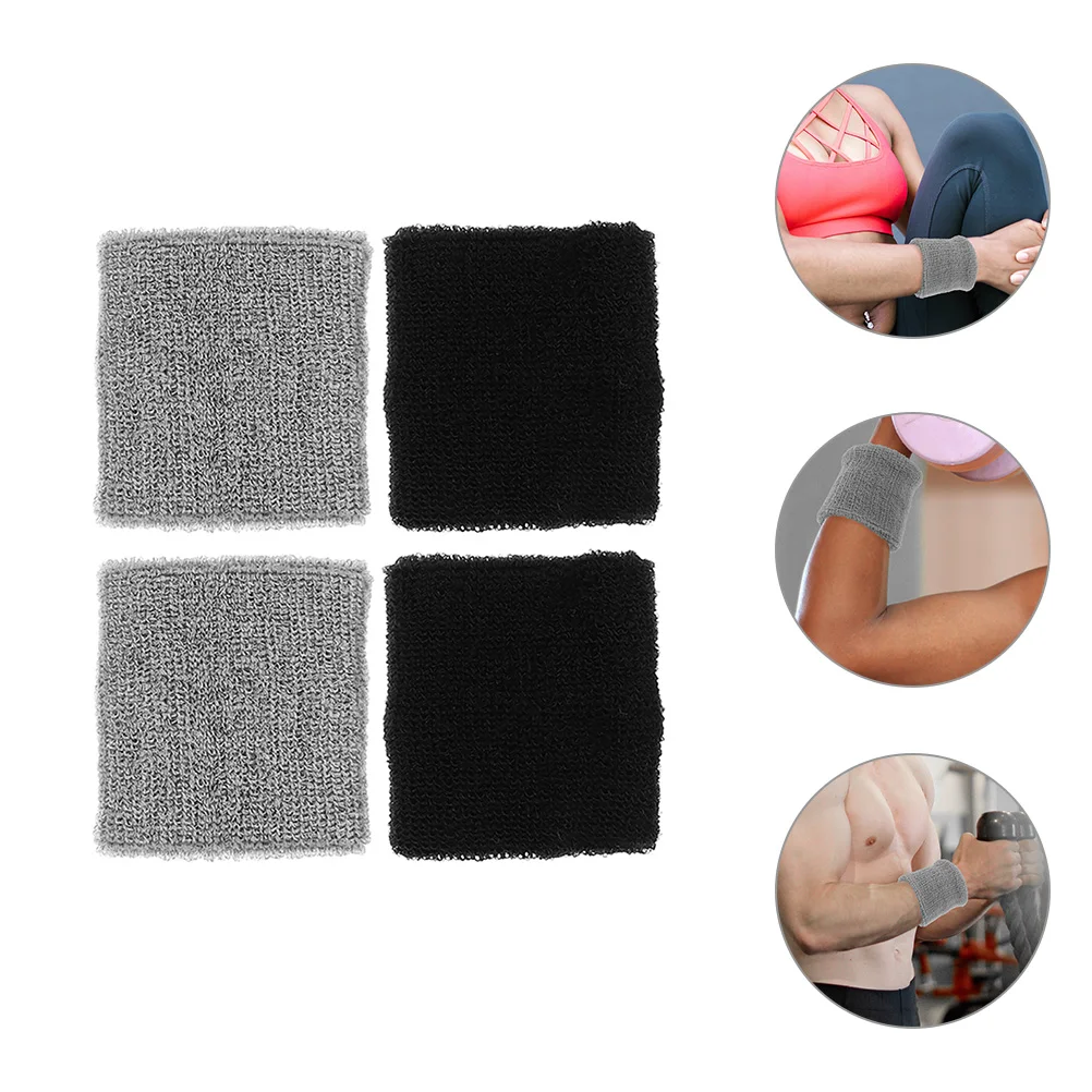 

4 Pcs Wristbands Sweat-absorbent Sweatband Sweatbands Towel Performance Sport Fitness