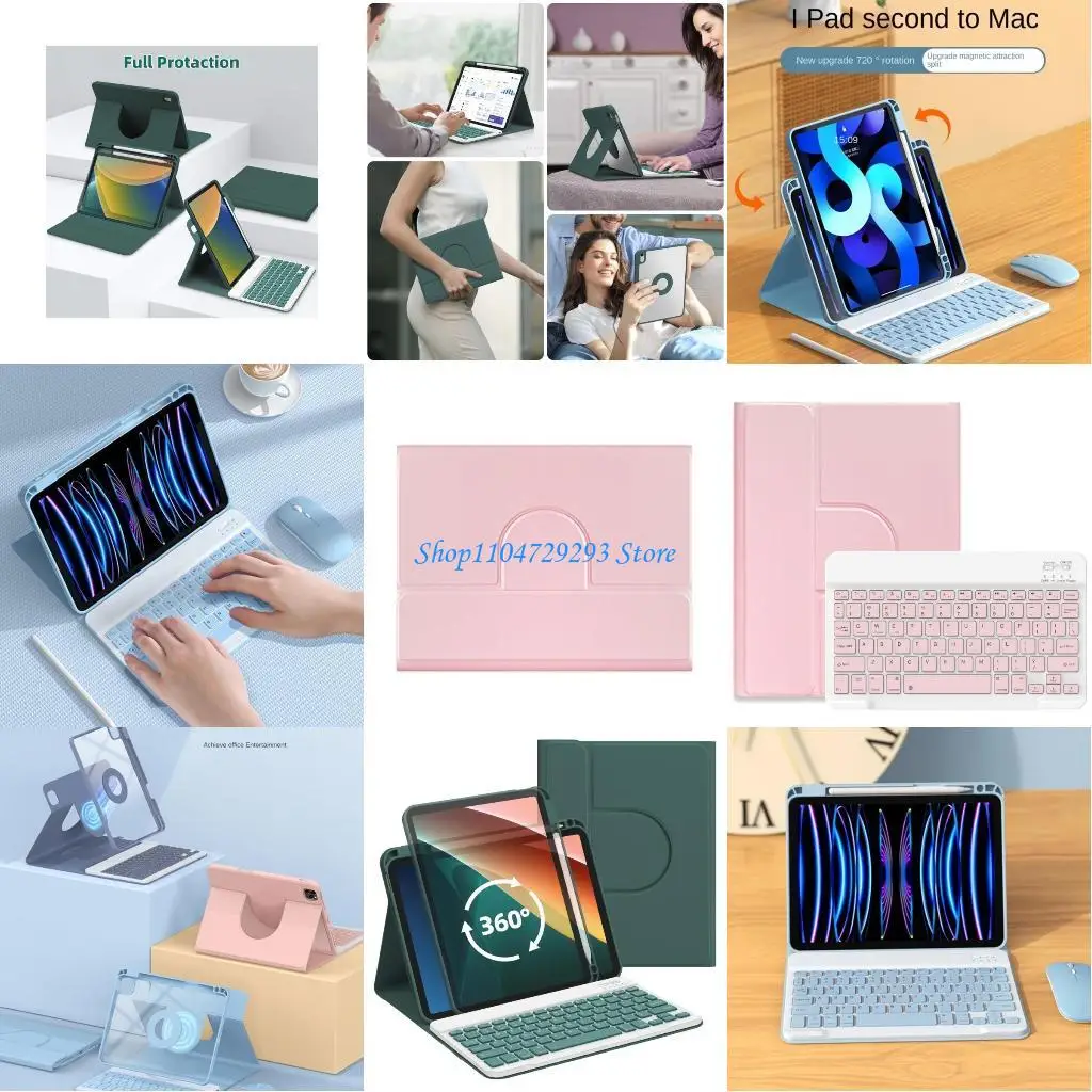 

Y2GD Detachable Wireless Keyboards Case Protective Cover for Air 4 Air 5 10.9in