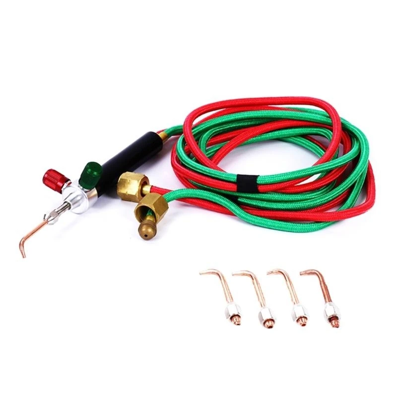 

JU64 Mini Gas Torch Welding Soldering Oxygen Acetylene Welding Torch for Jewelry Repair &Construction Hobbyists Crafts