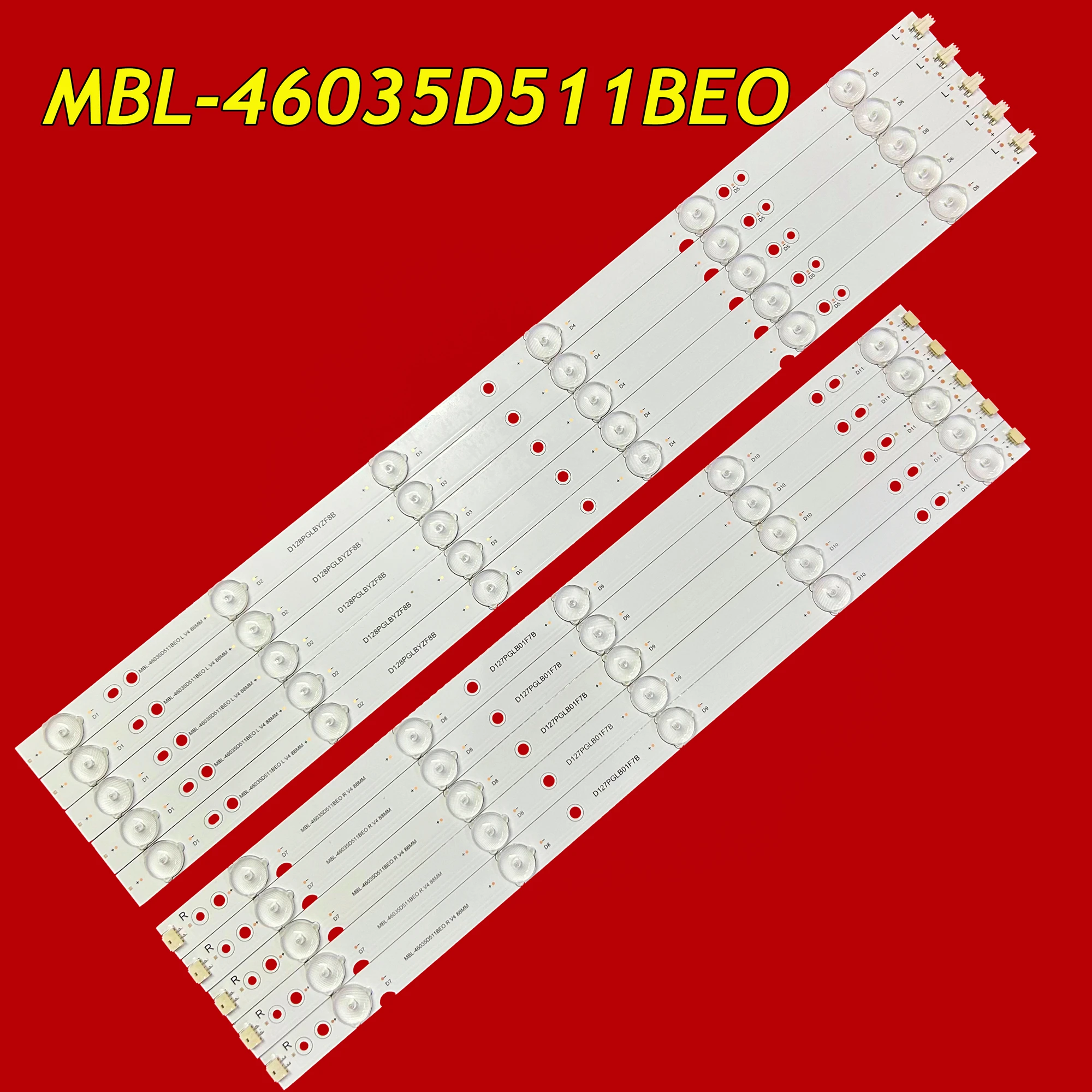 LED TV Backlight Strip for 46CE460LED 46CE468LED BJSJ46D11L HV460WU2-200 MBL-46035D511BE0 MBL-46035D511BEO R L