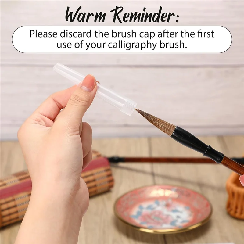 48Pc Chinese Calligraphy Brush Set Watercolor Brush Bulk With Roll Bamboo Brush Holder For Writing Suitable For Painting