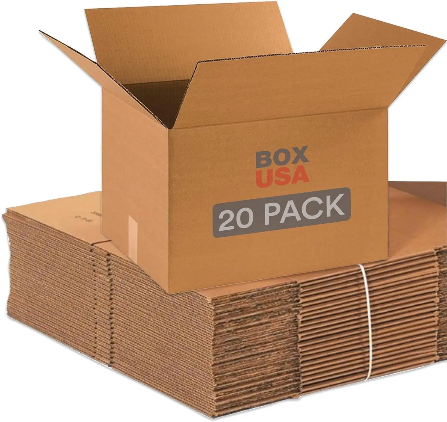

Medium Corrugated Cardboard Boxes 20-Pack 18x14x12" for Shipping, Moving, and Storage