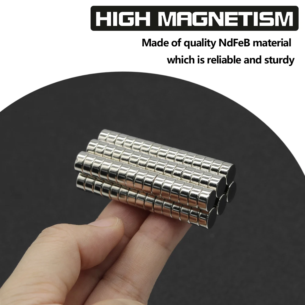 5~500Pcs 8mm x 4mm N35 NdFeB Round Magnet Super Powerful Neodymium Magnets  Strong Permanent Magnetic imanes Disc 8x4