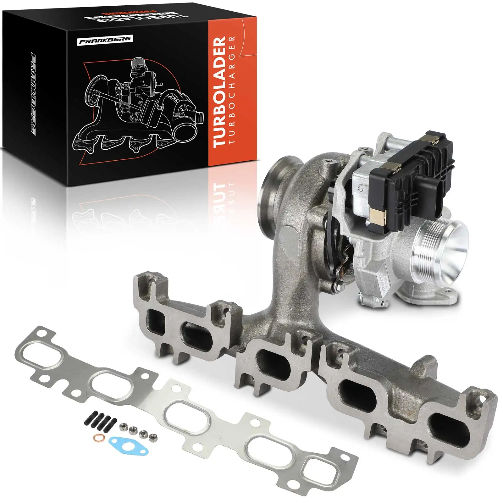 Frankberg 1x Turbocharger uitlaatspruitstuk voor Alfa Romeo Giulietta Fiat 500L 500X Doblo Cargo Jeep Opel 71796389 46339846