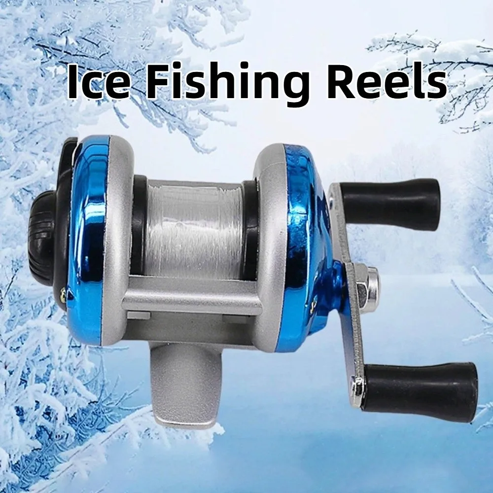 البناء المعدني بكرات الصيد على الجليد حجم صغير اليد اليمنى اليسرى الصيد الغزل بكرة عالية السرعة المحمولة الاستخدام