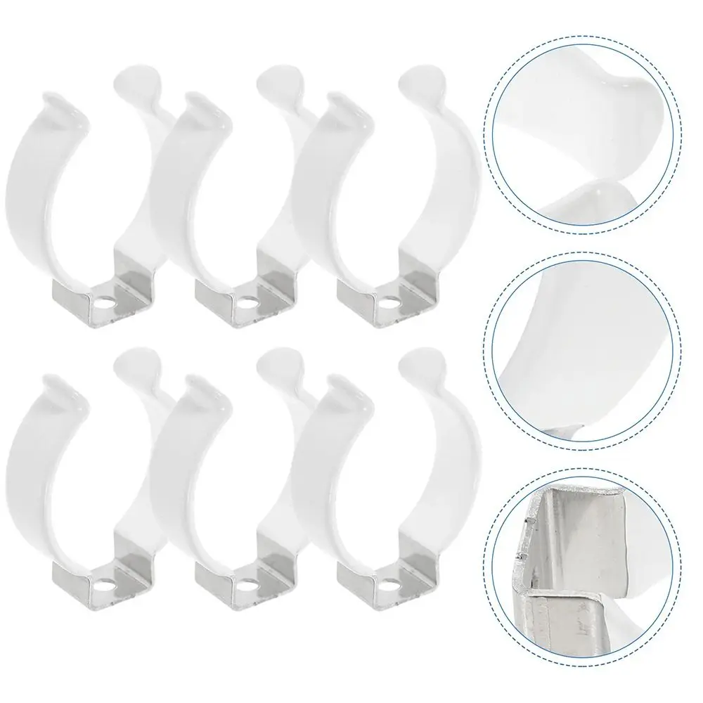 5Pcs Fixing Clips Spring Terry Clip Clamp Holders With Rubber Protection Lamp Tube Clip T3/T4/T5/T6/T7/T8/T9/T10 Base Tool