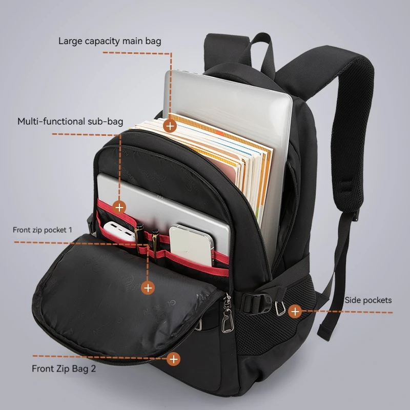 2024 Waterproof Laptop Backpack Men Airplane Travel Backpack Women Oxford Rucksack Male School Bag modern