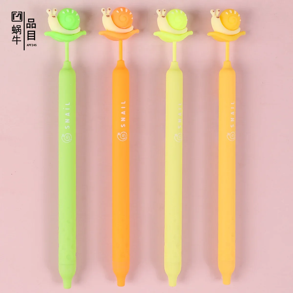 48PCS Creative Cute Cartoon Neutral Pen Water Pen Primary School Specific Macaron Cream Colored Student Stationery