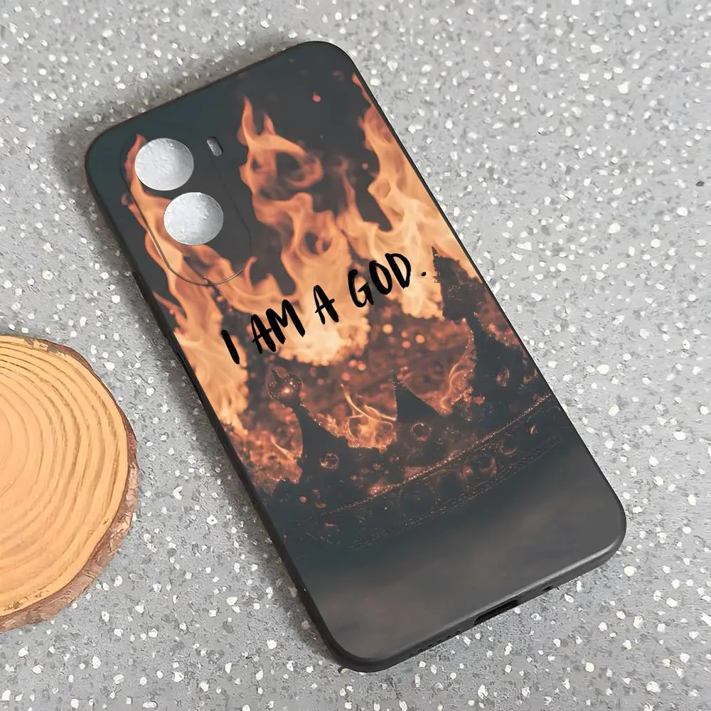 Funda de teléfono t-trono de cristal para Poco M7 M6 M5 S M4 F7 Ultra F6 F5 X7 X6 X5 X4 GT Pro carcasa suave negra