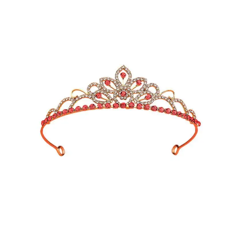 Mädchen-Prinzessinnen-Tiara mit Strass und funkelnden Kristallen für Geburtstage, Hochzeiten und Blumenmädchen-Veranstaltungen – Detail 17