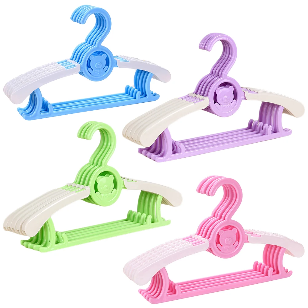 

20pcs Kids Hangers Children Clothes Hangers Skid Resistance Cute Design Home Laundry Use Fashion Wardrobe Racks