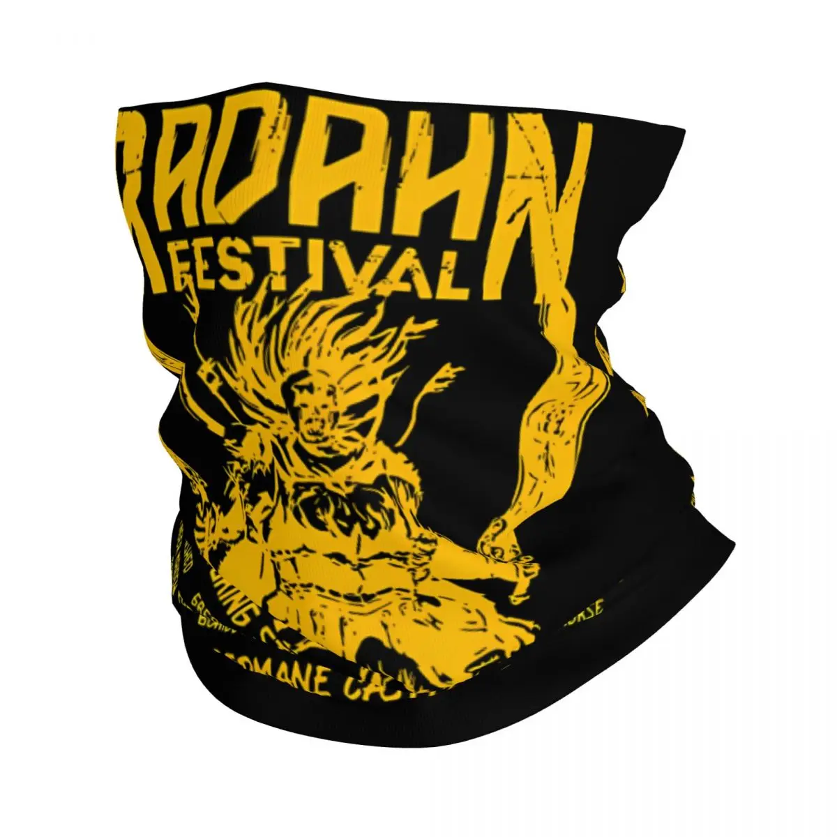 Thunderous Motocross Bandana Neck Gaiter Printed Festival Radahn Wrap Scarf Multi-use Cycling Riding Unisex Adult Winter