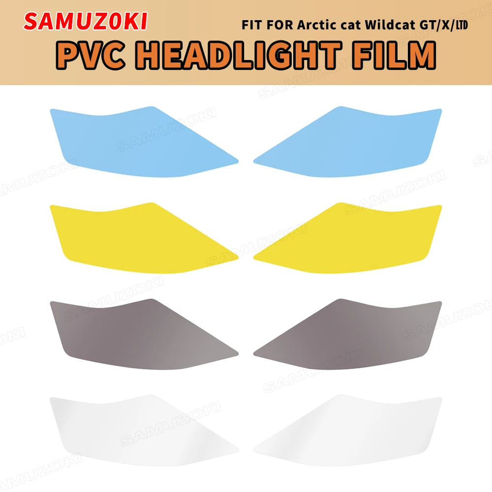 

Подходит для Arctic Cat Wildcat 4, 4X X 1000 4x4 EPS/ограниченный EPS, прозрачные наклейки на фары, UTV, тонировочная пленка для фар, декоративная наклейка