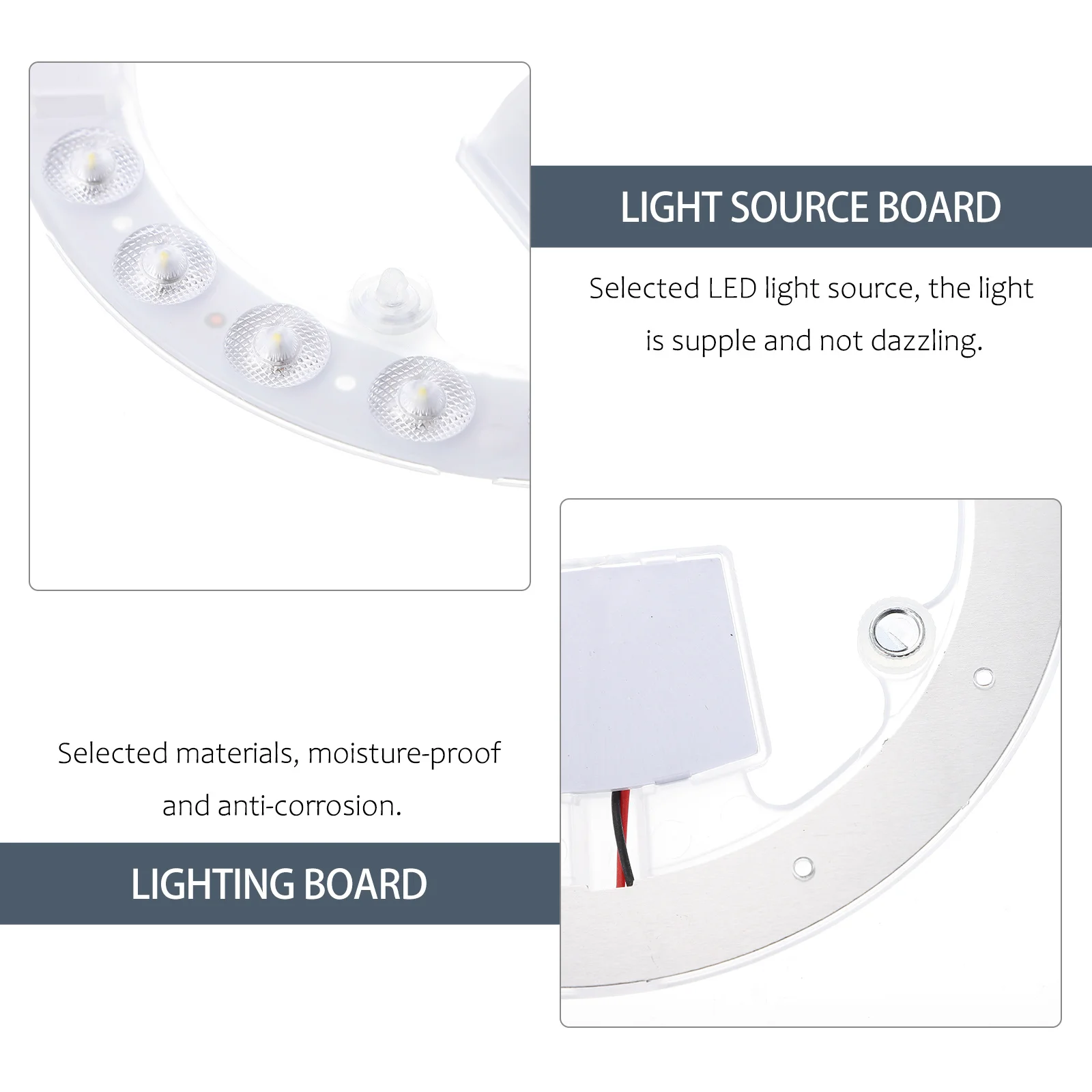 

Led Light Source Board Round Ceiling Lamp Transformation Panel Built-In Magnetic Design For Home Indoor Lighting