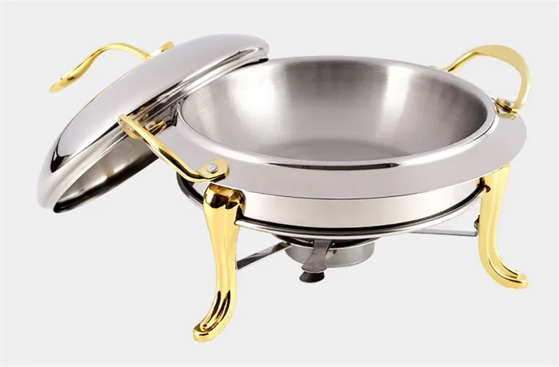 

Thickened stainless steel alcohol pot dry gold pot small hotpot restaurant hotel commercial household shabu fry