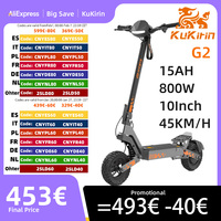 KuKirin G2 Folding Electric Scooter 800W Brushless Motor 10 Inch Vacuum Off-Road Tire EScooter 48V 15AH Battery Max Speed 45km/h